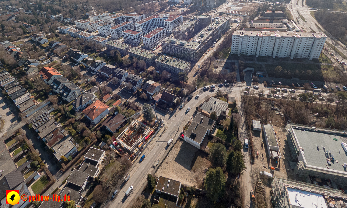15.02.2023 - Baustell an der Niederalmstraße 16 aus der Luft
